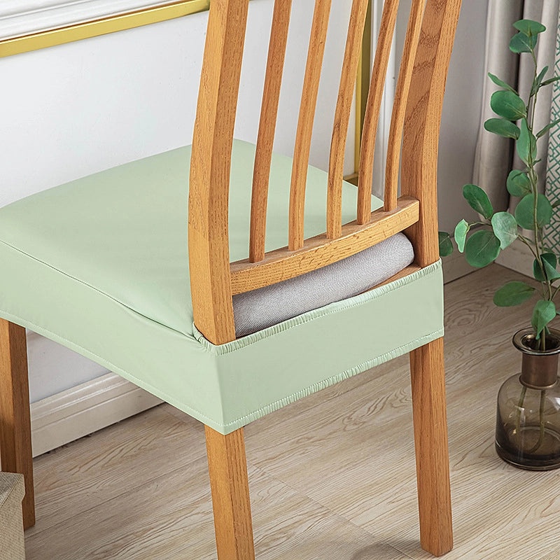 Waterproof PU Double Rubber Band Chair Cushion Cover Oil-proof Simple Design for Hotel Household Restaurant Use|Home & Kitchen Textiles