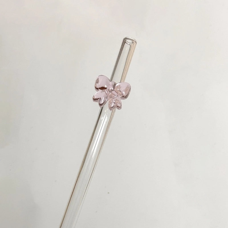 Glass Straw for Vacation Use Solid Color Reusable Eco-Friendly Drink Accessory|Drinkware & Bar Supplies