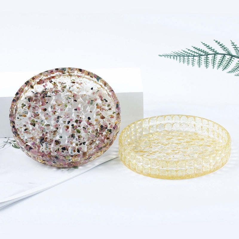 Elegant Round Resin Crystal Pendant Necklace|Jewelry & Accessories