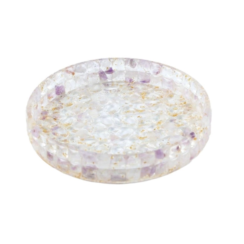 Elegant Round Resin Crystal Pendant Necklace|Jewelry & Accessories