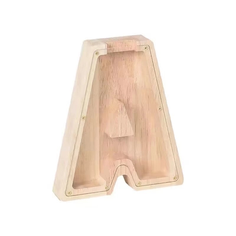 Piggy Bank Wooden Letter Toy for Kids | Educational Wooden Toys