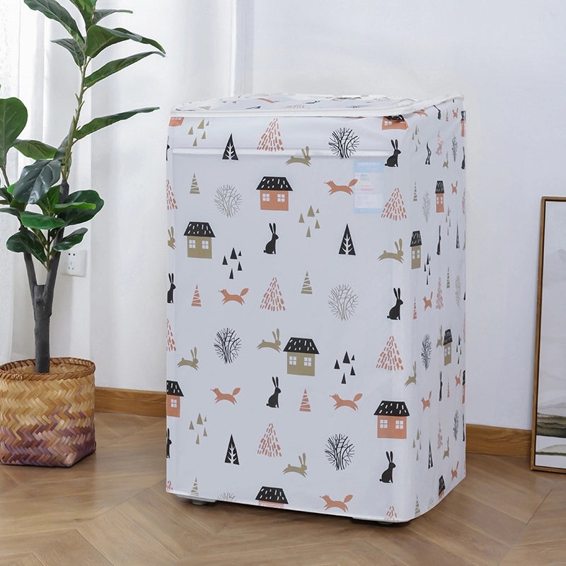 Waterproof PEVA Thickened Washing Machine Dust Cover Flip Drum Protector for Home Use | Home Appliances Accessories