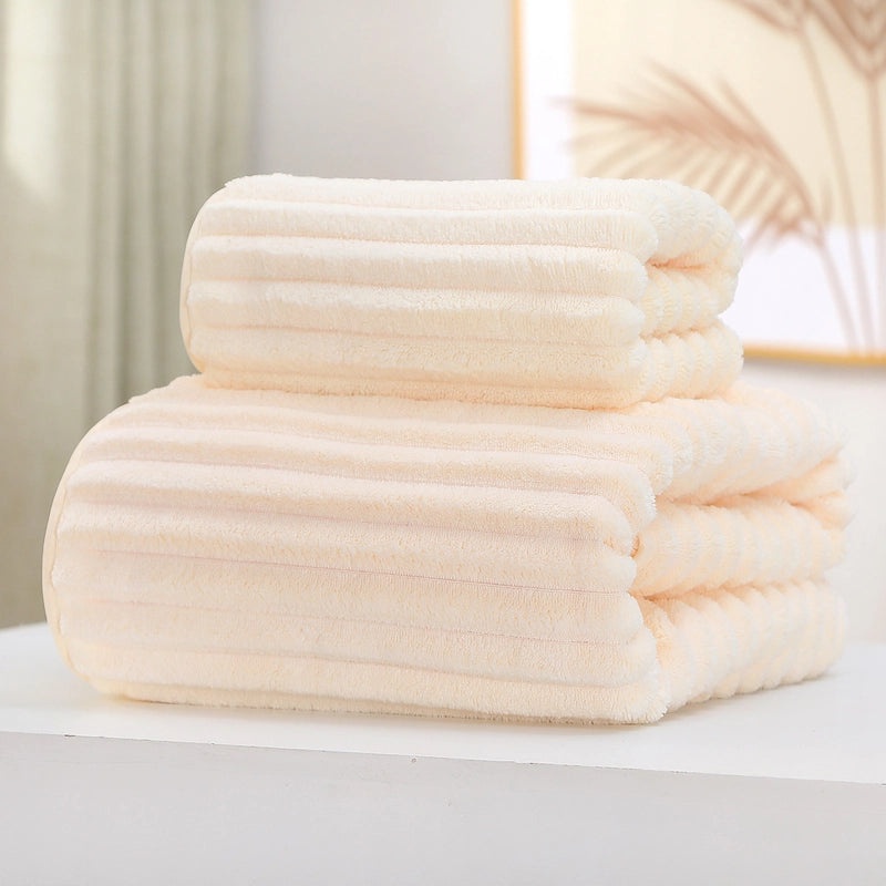 Casual Color Block Daisy Coral Fleece Bath Towels Soft Absorbent Bathroom Towels|Home & Kitchen > Bath > Towels