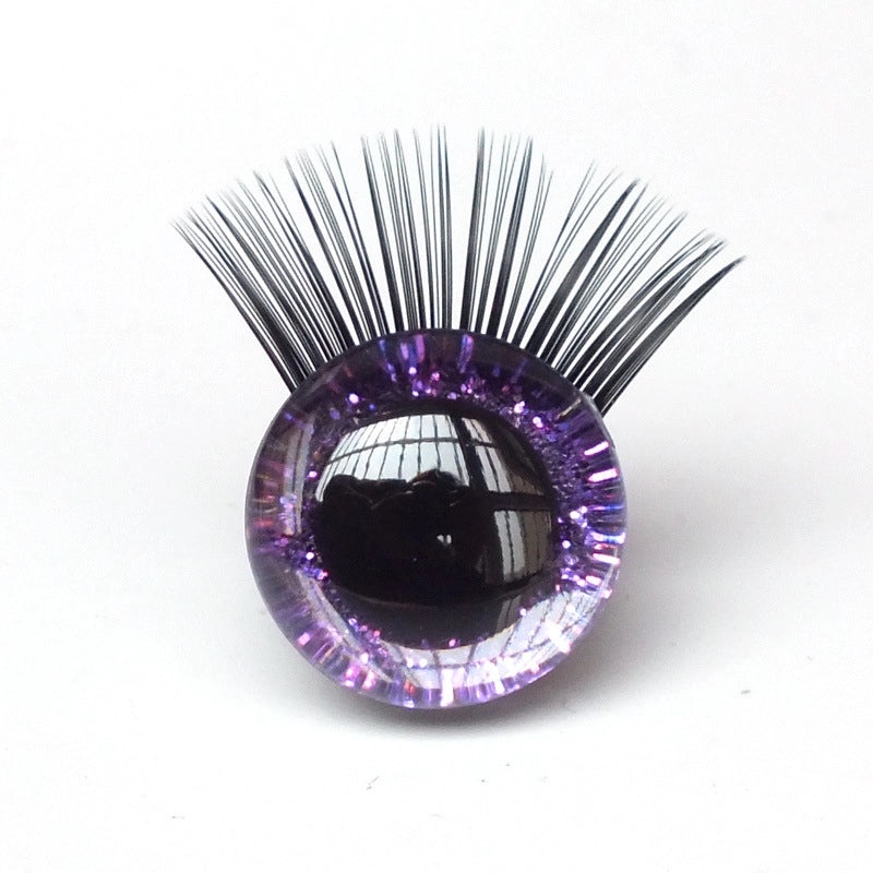 3D Glitter Eye Plush Toy with Eyelashes | Decorative Eye Accessories