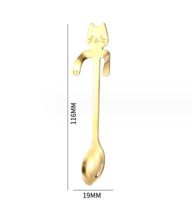 Adorable Cartoon Stainless Steel Spoon Single Piece | Kitchen Utensils & Cutlery