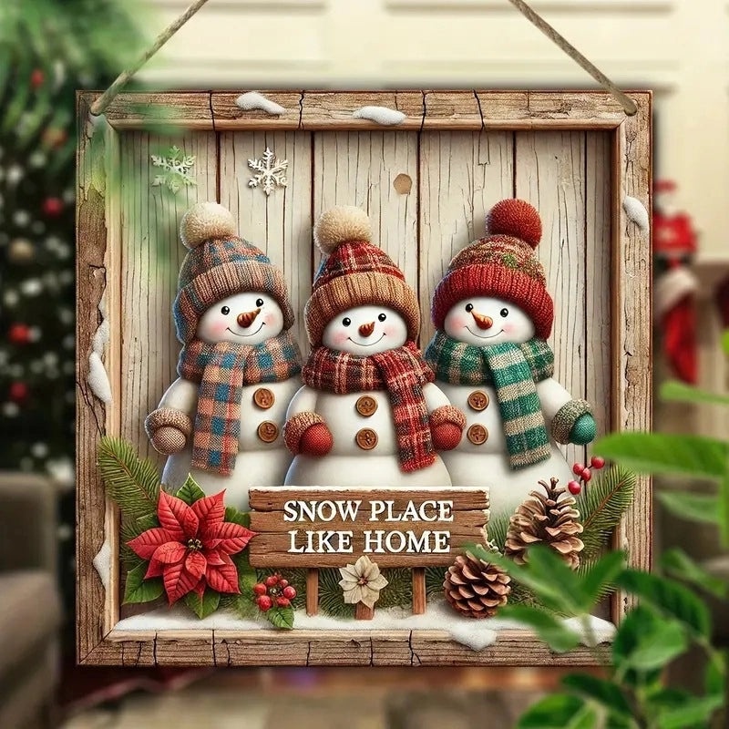 Christmas Santa Snowman Wooden Ornaments Indoor Home Table Decorations|Home Decor