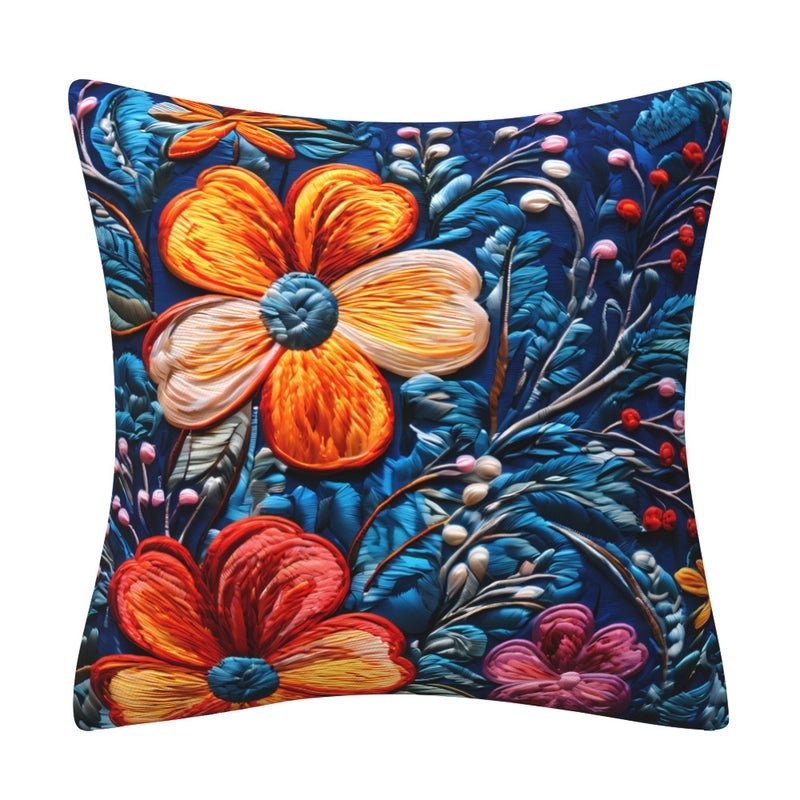 Elegant Minimalist Floral Polyester Pillow Covers for Couch and Sofa Decor|Home Decor & Living Room Accessories