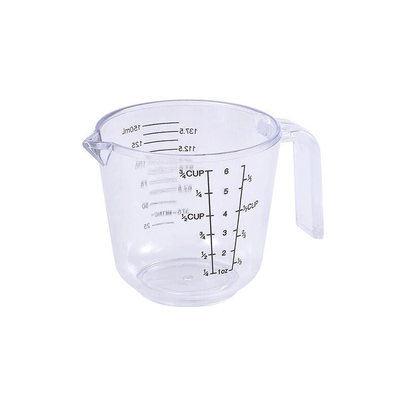 Transparent Dual-scale Measuring Cup 150-1000ml PS Plastic Liquid and Dry Ingredients Container|Kitchen Measuring Tools