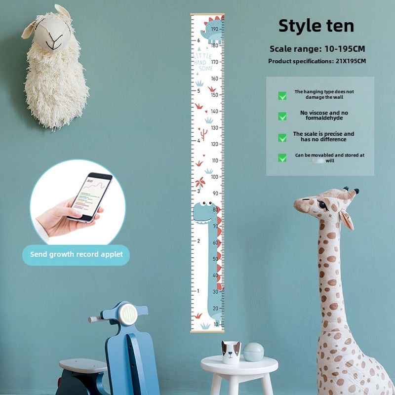 Cartoon Kids Height Chart Wall Decal Removable Baby Growth Sticker Home Measuring Tool|Home & Living > Kids Room Decor
