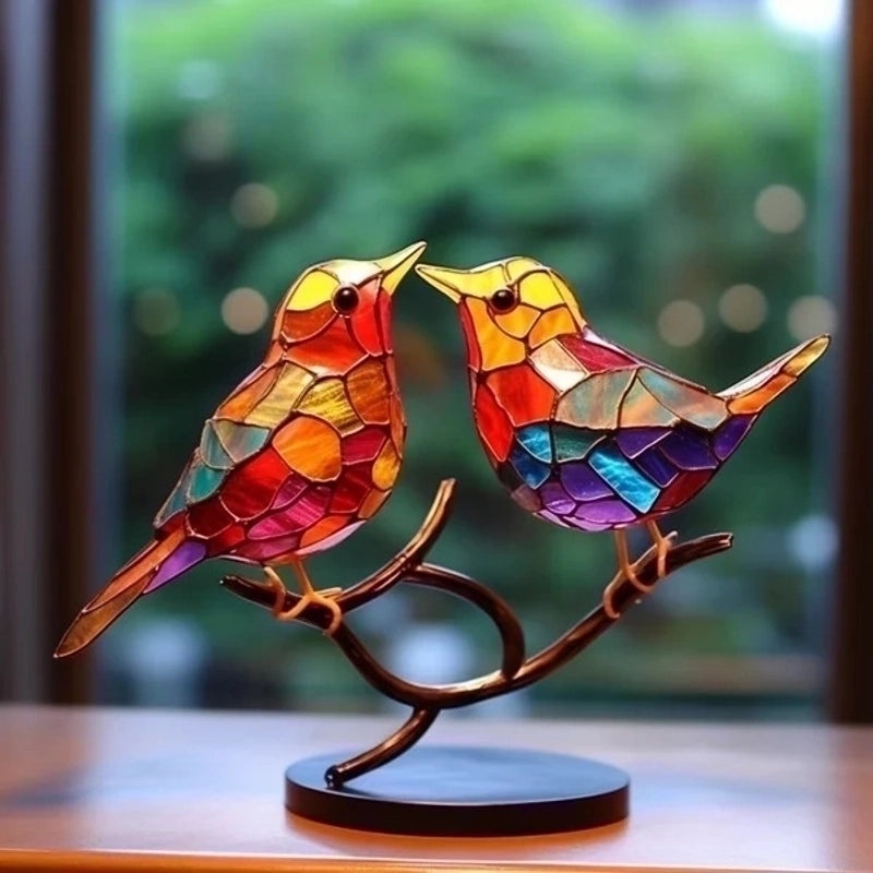 Casual Bird Acrylic Ornament Decorative Artificial Bird Figurine for Home Decor|Home Decor & Accessories