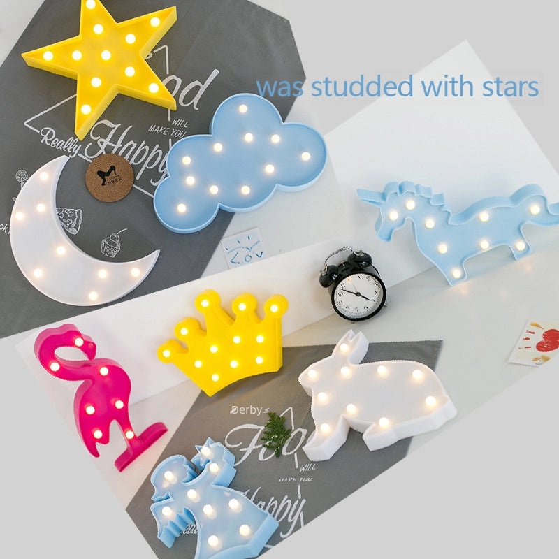 Korean Chic LED Flamingo Cactus Pineapple Cloud Decorative Table Lamp Nightlight | Home Decor Lighting