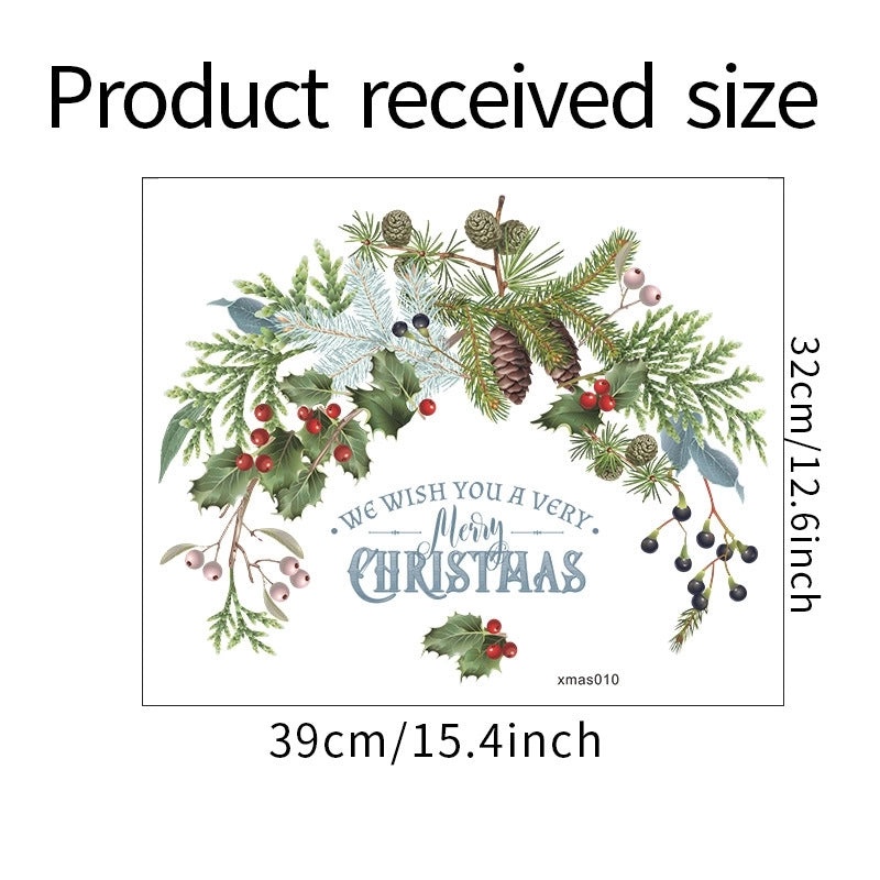 Festive Christmas Plant PVC Decorative Props for Holiday Party|Holiday Decorations