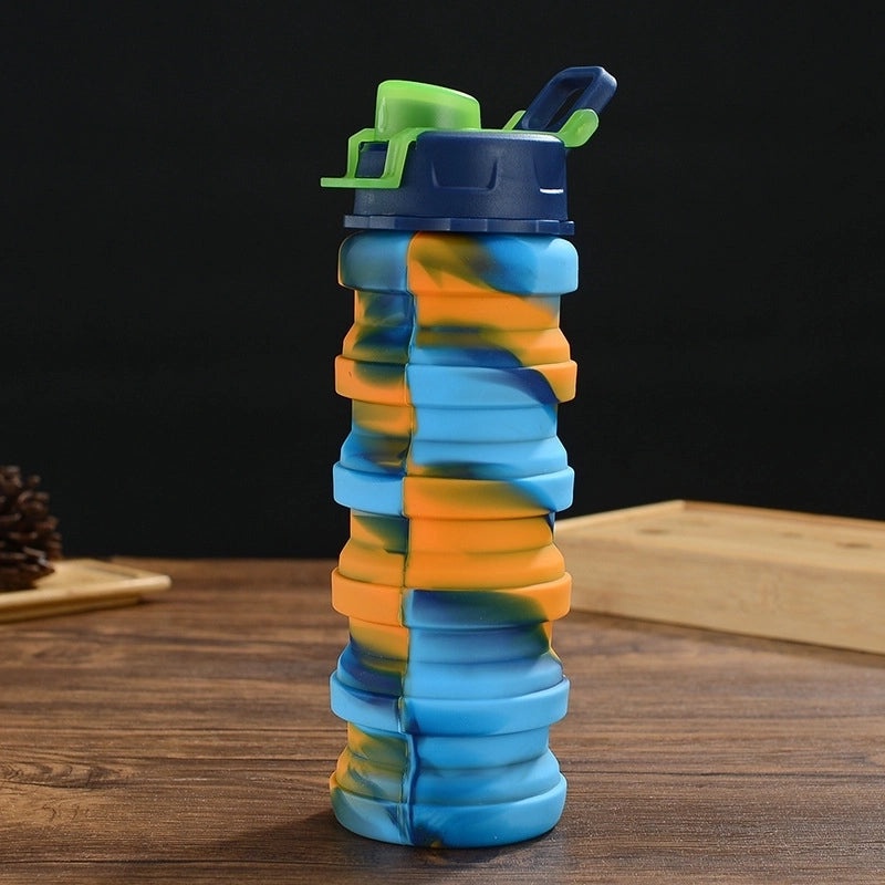 Colorful Tie Dye Silicone Water Bottles for Everyday Use|Casual Drinkware and Accessories