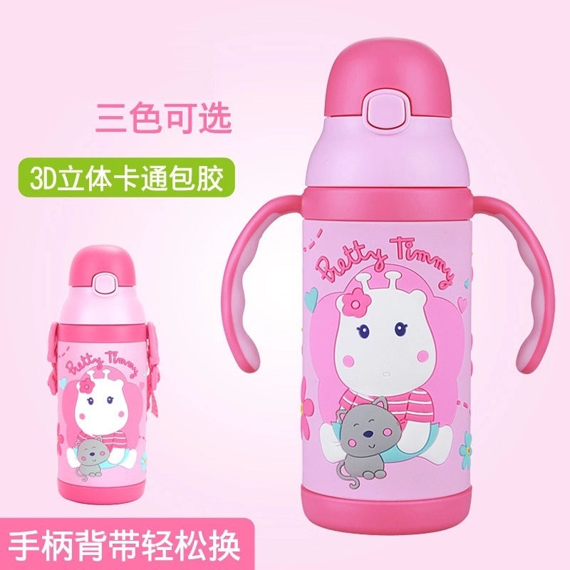 Adorable Cartoon Stainless Steel Insulated Water Bottle|Drinkware & Thermoses