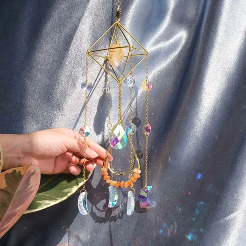 Elegant Romantic Moon Water Droplet Rhombus Crystal Pendant | Jewelry & Accessories