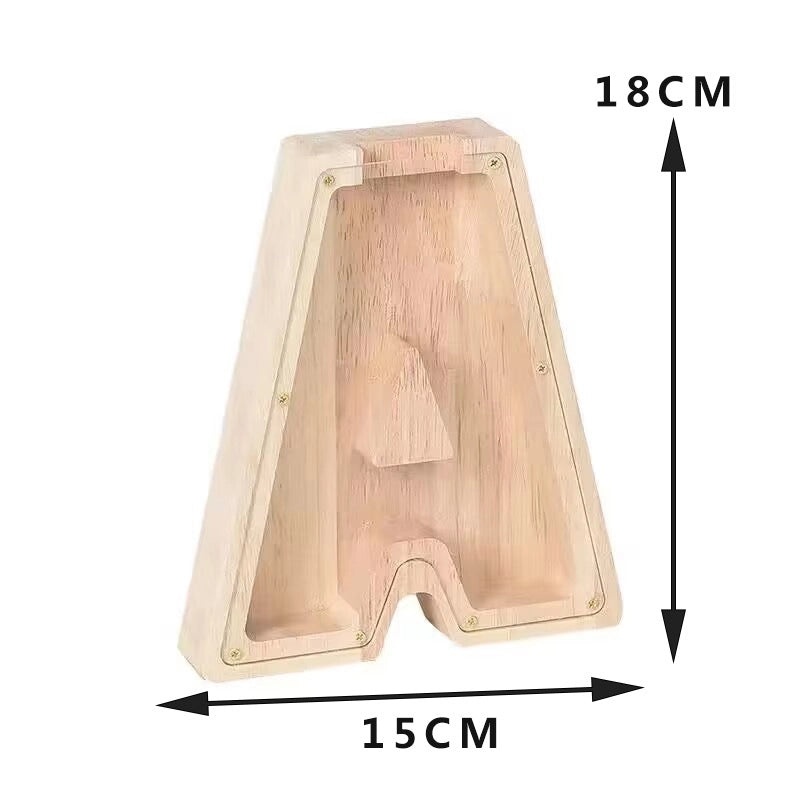 Piggy Bank Wooden Letter Toy for Kids | Educational Wooden Toys