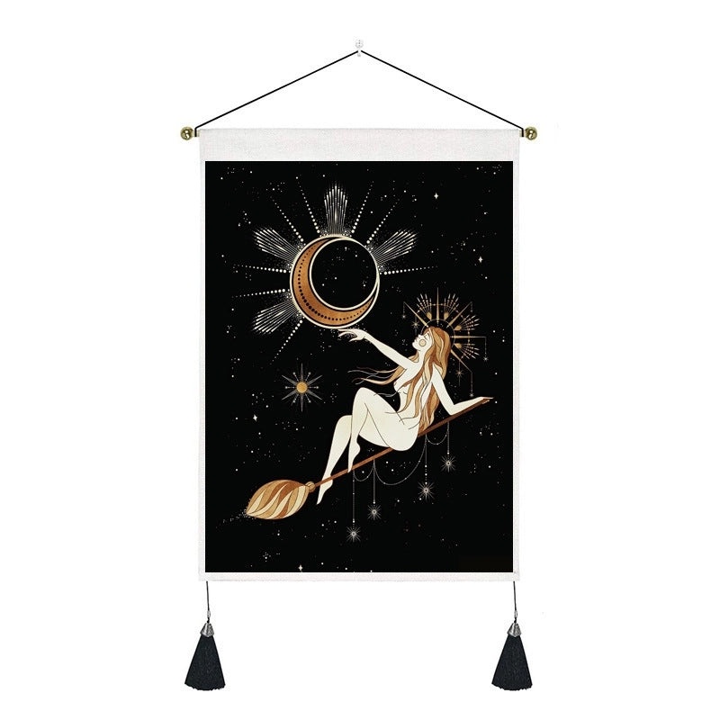 Vintage Starry Sky and Moon Wall Tapestry|Home Decor