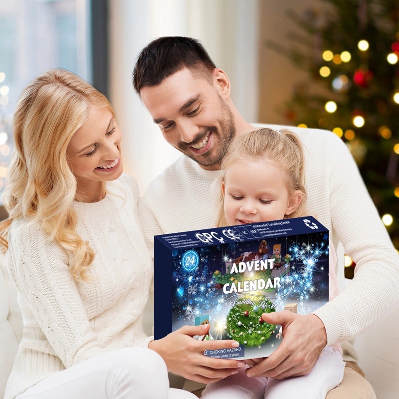 Christmas Building Block Toys with Cartoon Letter Characters|Toys & Games > Building Sets & Blocks