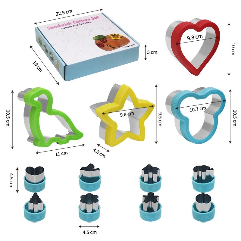 Double Heart Star Stainless Steel Kitchen Mold 430 Grade 1 Piece | Kitchen Tools & Accessories