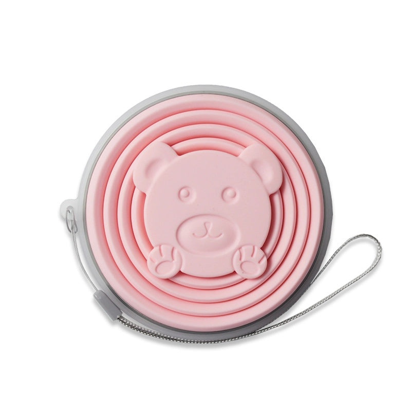 Adorable Bear-Shaped Silicone Water Bottle 1PC | Drinkware & Hydration