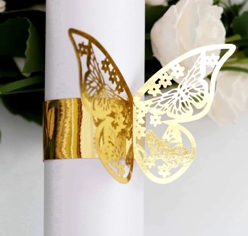 Retro Animal Butterfly Napkin Ring Synthetic Fibre 1 Pc|Home Decor Table Accessories