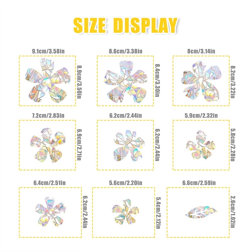 Green Leaves and Flower PVC Wall Decal for Home Decor|Wall Stickers