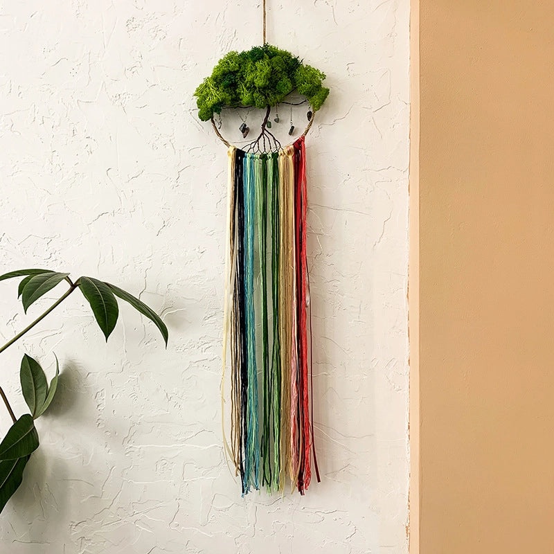 Festive Indian North America Iron Ring with Cotton Ribbon Wall Art|Home Decor Wall Hangings