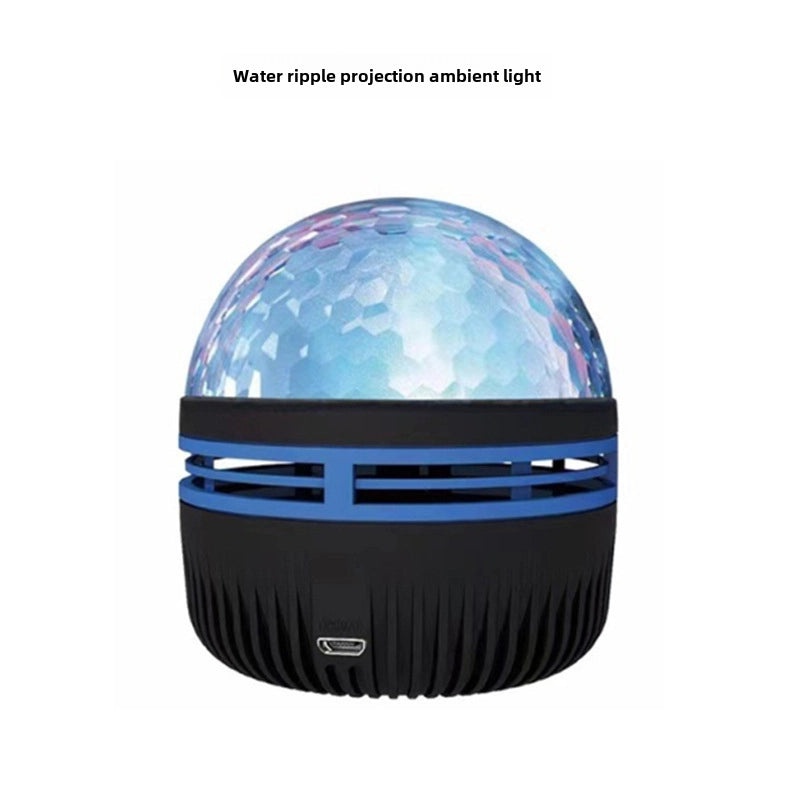 Starry Sky Water Ripple Projector Lamp Night Light Bedside Atmosphere Lighting Gift|Home Decor & Lighting