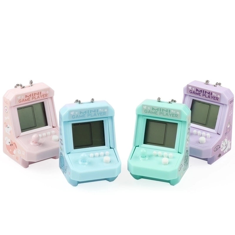 20 Retro Arcade Machine Keychain Set Mini Handheld Game Console Pendant Schoolbag Toy Gift|Accessories & Keychains