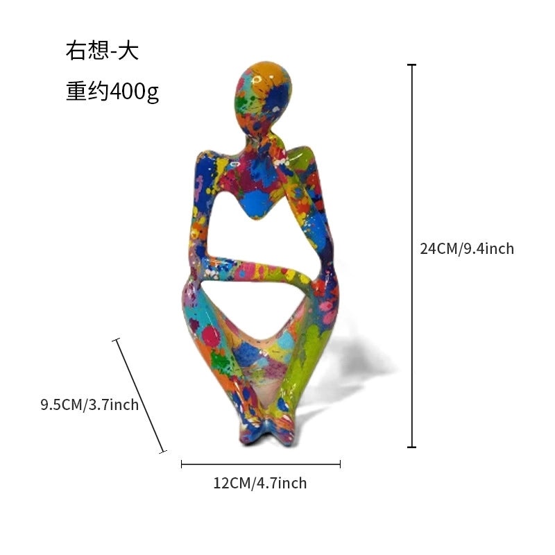 Thinker Sculpture Desk Ornament for Home, Living Room, and Office Decor | Home Decor & Office Accessories