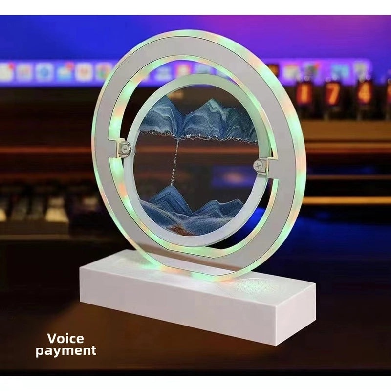 Quicksand Table Lamp with Bluetooth Speaker Romantic Bedroom Bedside Decorative Light|Home Decor Lamps