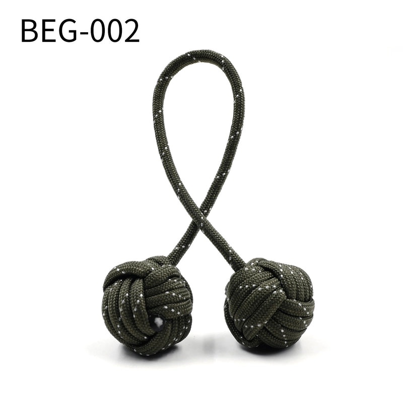 Begleri Baole Bead Umbrella Rope Woven Finger Sports Decompression Toy Monkey Knot Steel Ball|户外运动配件