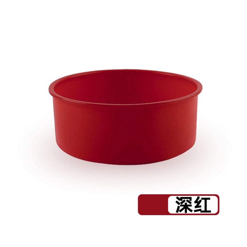 多尺寸圆形蛋糕硅胶模具 烘焙托盘 烤箱用蛋糕磨具|烘焙工具