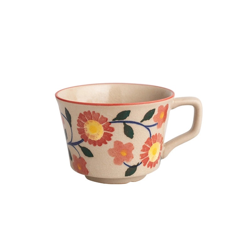 Elegant Chinoiserie White Porcelain Mug Single Piece | Drinkware & Mugs