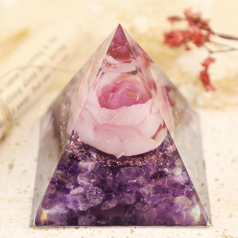 Minimalist Pyramid Resin Crystal Ornament|Home Decor