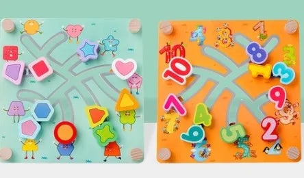 Wooden Number Building Blocks for Toddlers Ages 3-6 | Educational Toys