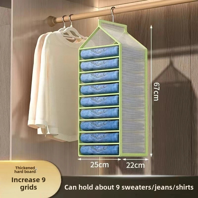 Hanging Pants Storage Bag Organizer for Wardrobe | Home Storage & Organization