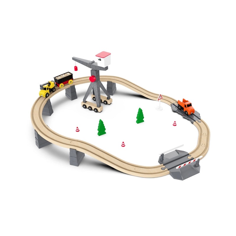 Wooden Thomas Train Puzzle Toy | Kids DIY Magnetic Wooden Track Set | Compatible Small Train Building Blocks | Children's Educational Toy | Woode