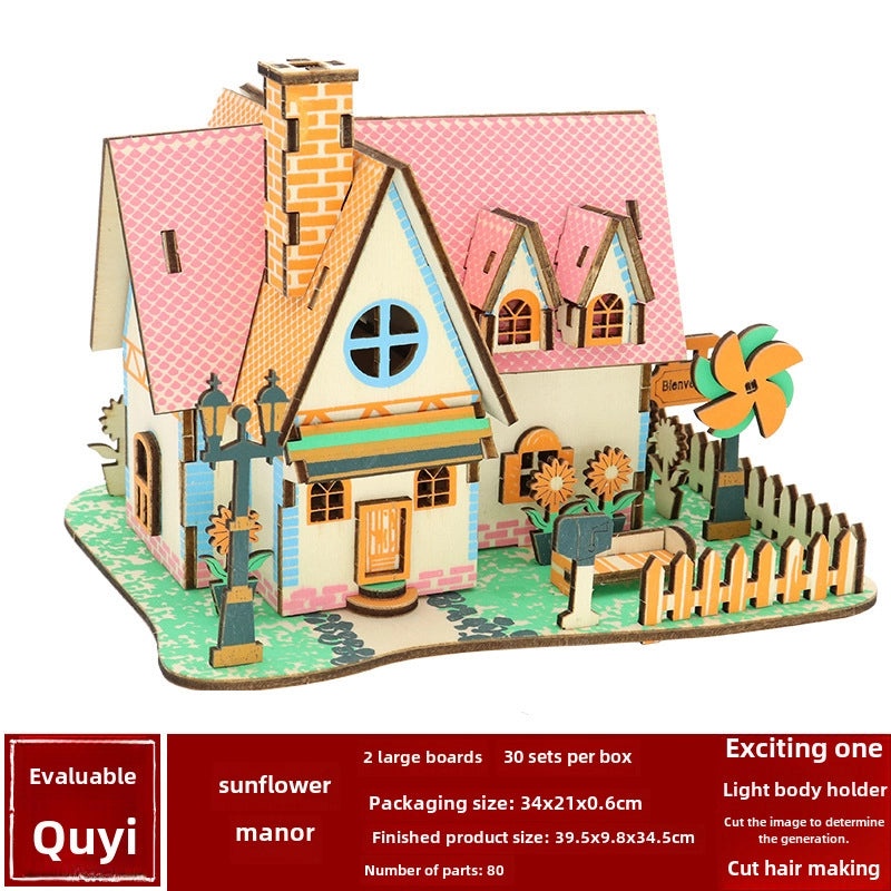 Handmade Wooden 3D Puzzle for Kids and Adults | Educational Toys & Games