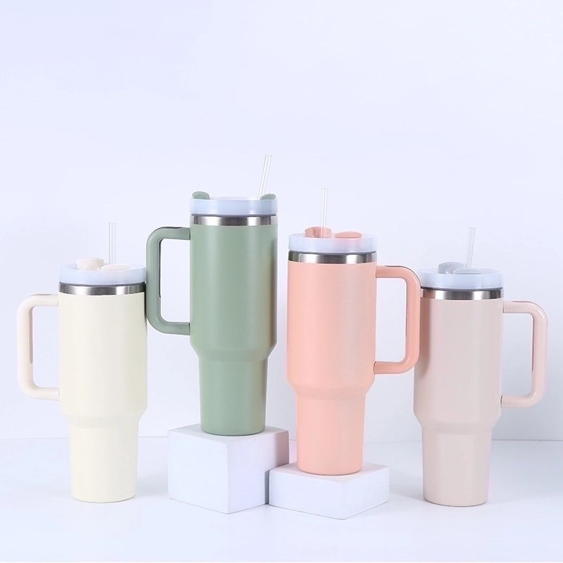 Insulated Stainless Steel Thermos Mug in Solid Colors for Everyday Use|Drinkware & Thermoses