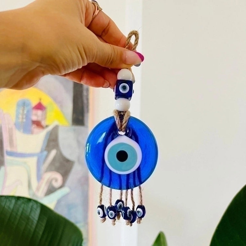 Ethnic-Inspired Devil's Eye Glass Pendant | Fashion Accessories