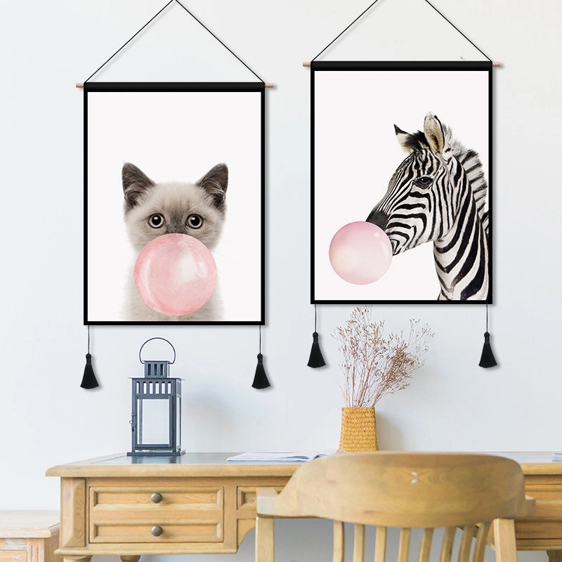 Minimalist Animal Cloth Wall Art | Home Decor