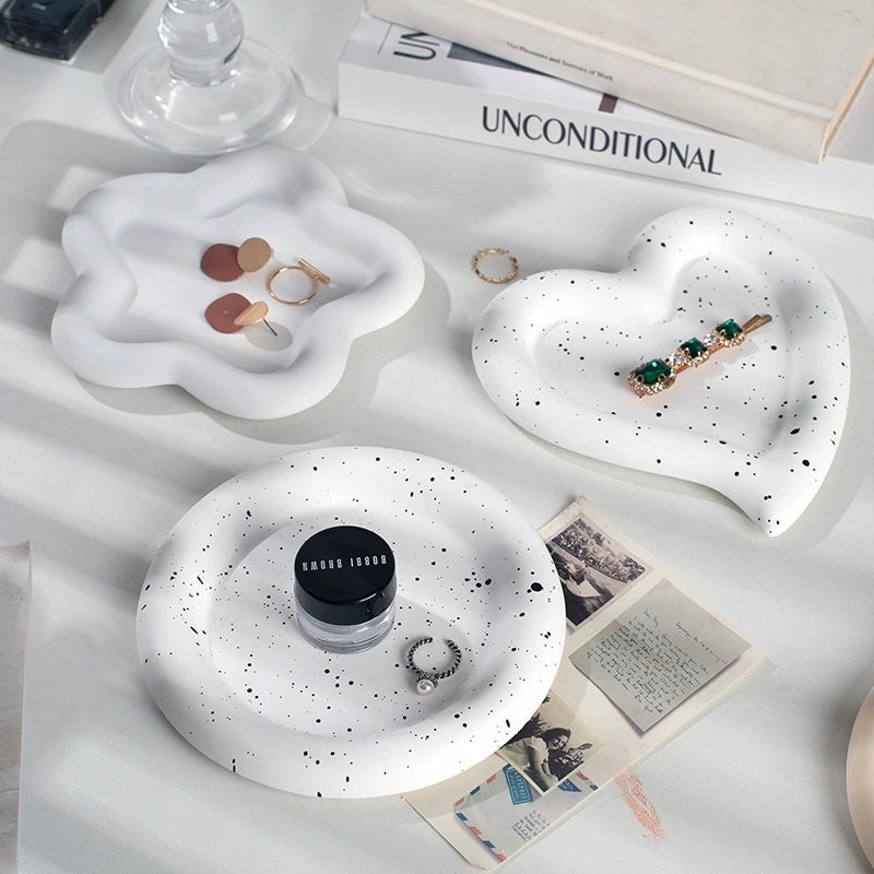 Love Flower Jewelry Display Plate for Photography Props Nail Art Small Objects Background|Photography Props