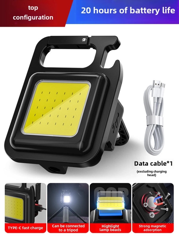 Shenyu Mini LED Keychain Flashlight Portable High Brightness Small Strong Light Multi-Function Work Light|Outdoor Lighting