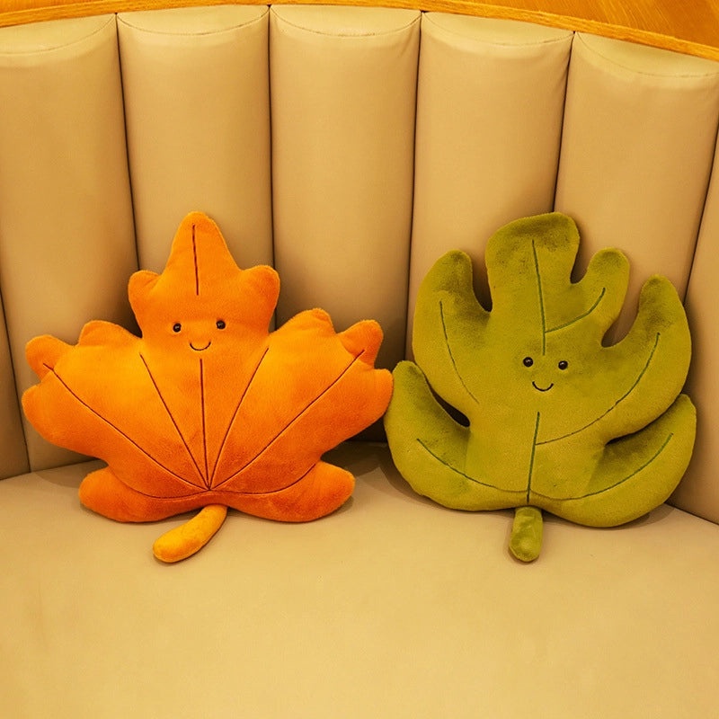 Maple Leaf Heart & Ginkgo Leaf Plush Stuffed Animals Soft PP Cotton Toys | Plush Toys & Stuffed Animals