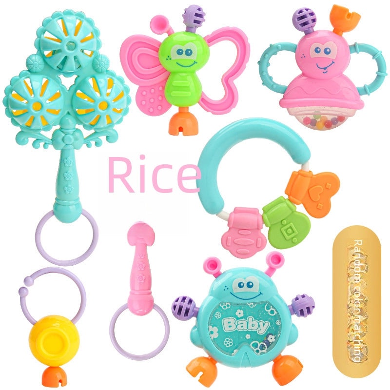 Baby 7-piece Cartoon Rattle Set for Newborns 0-3 Years | Baby Toys & Early Learning Accessories