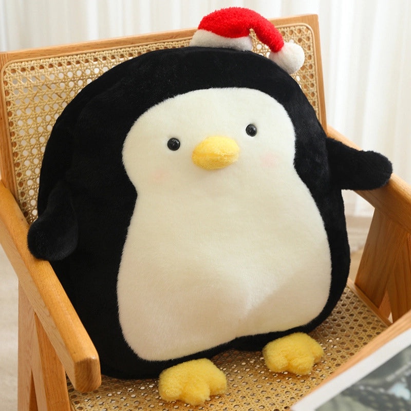 Cute Penguin Plush Toy with Christmas Hat | Holiday Gifts & Plush Toys