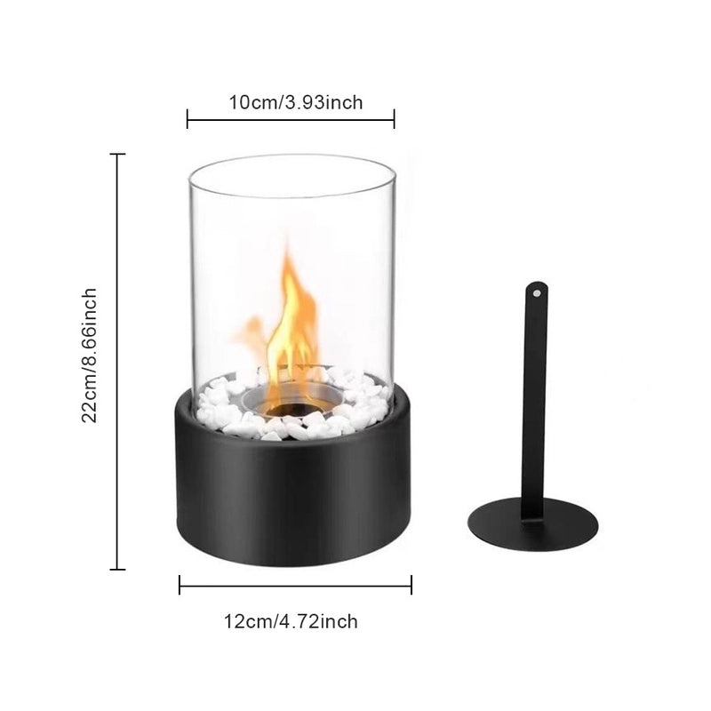 Minimalist Solid Color Glass Fireplace Lamp for Home Decor|Home Decor & Lighting