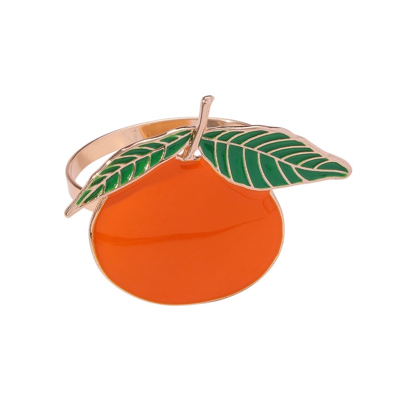 Elegant Cherry Fruit Alloy Napkin Ring for Casual Dining | Tableware & Dining Accessories