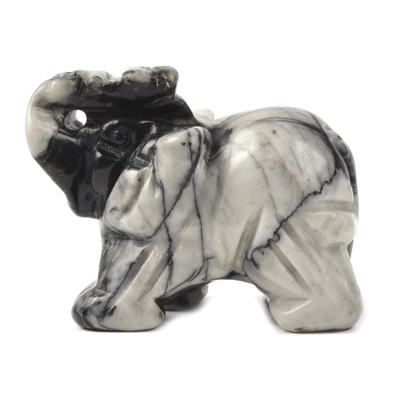 Set of 5 Minimalist Elephant Crystal Figurines | Home Decor Ornaments|Artificial Decorative Accessories|Elegant Table Decorations|Gift Ideas|Deco